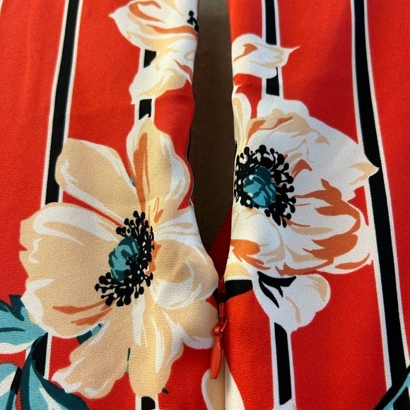 EXPRESS/ Floral Surplice Fit And Flare Dress/ Size L